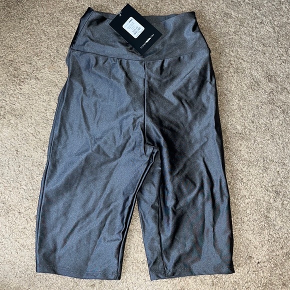 Charcoals Gray Spandex Biker Shorts - Picture 6 of 6